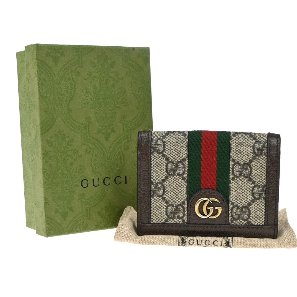 Gucci Logo Gg Pattern Sherry Compact #264483G26B